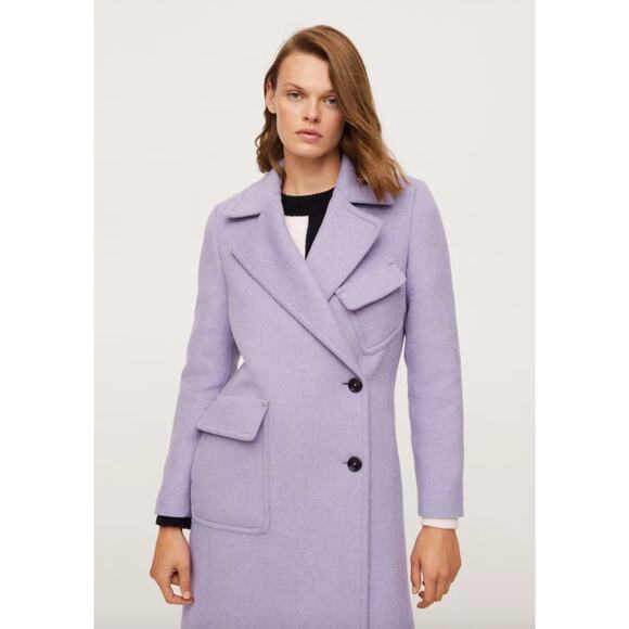 Mango Lapels Wool Coat - Picture 8 of 15